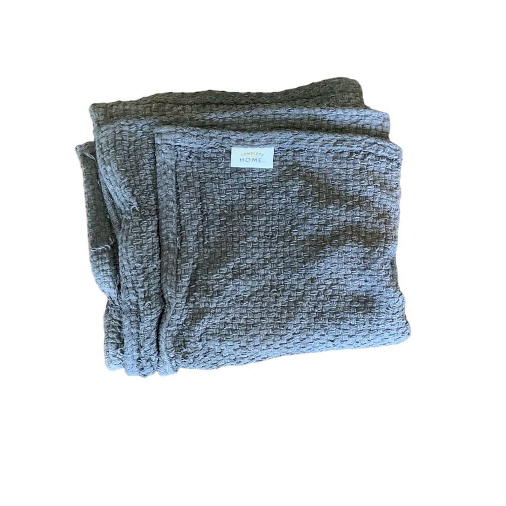 Chunky Waffle Knit Throw Blanket